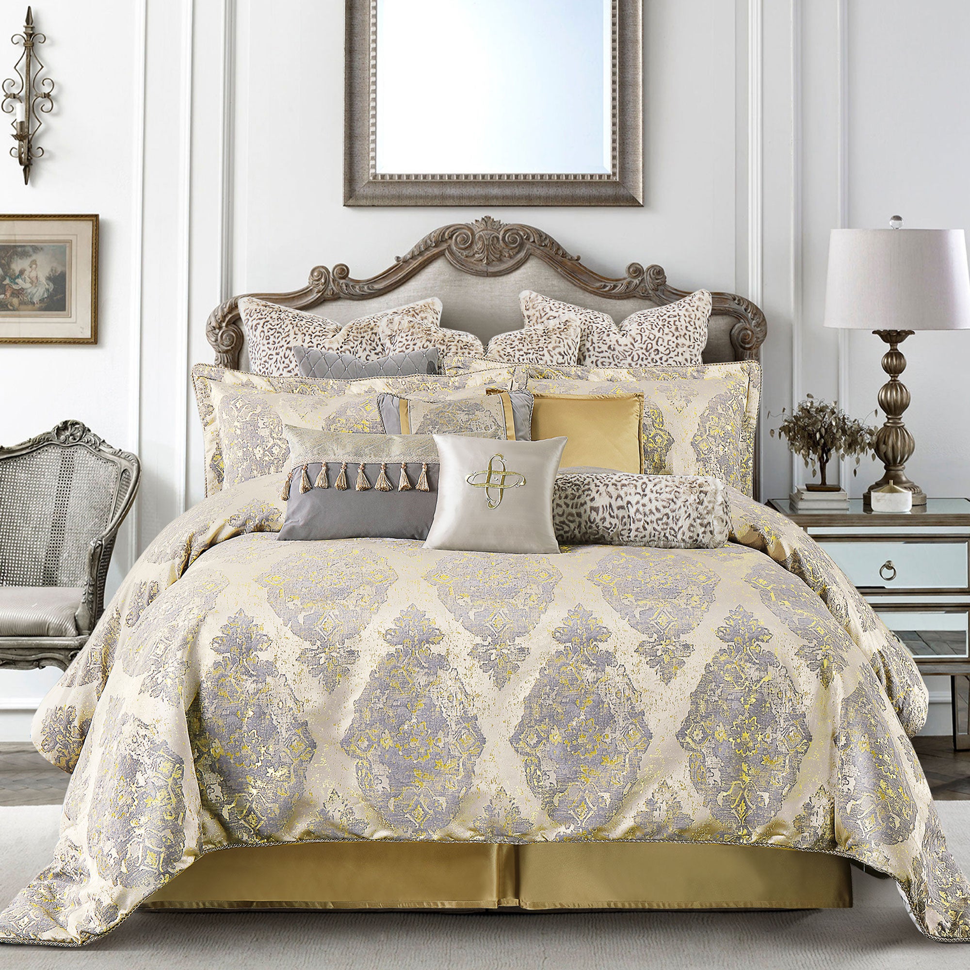 Damask bedding deals