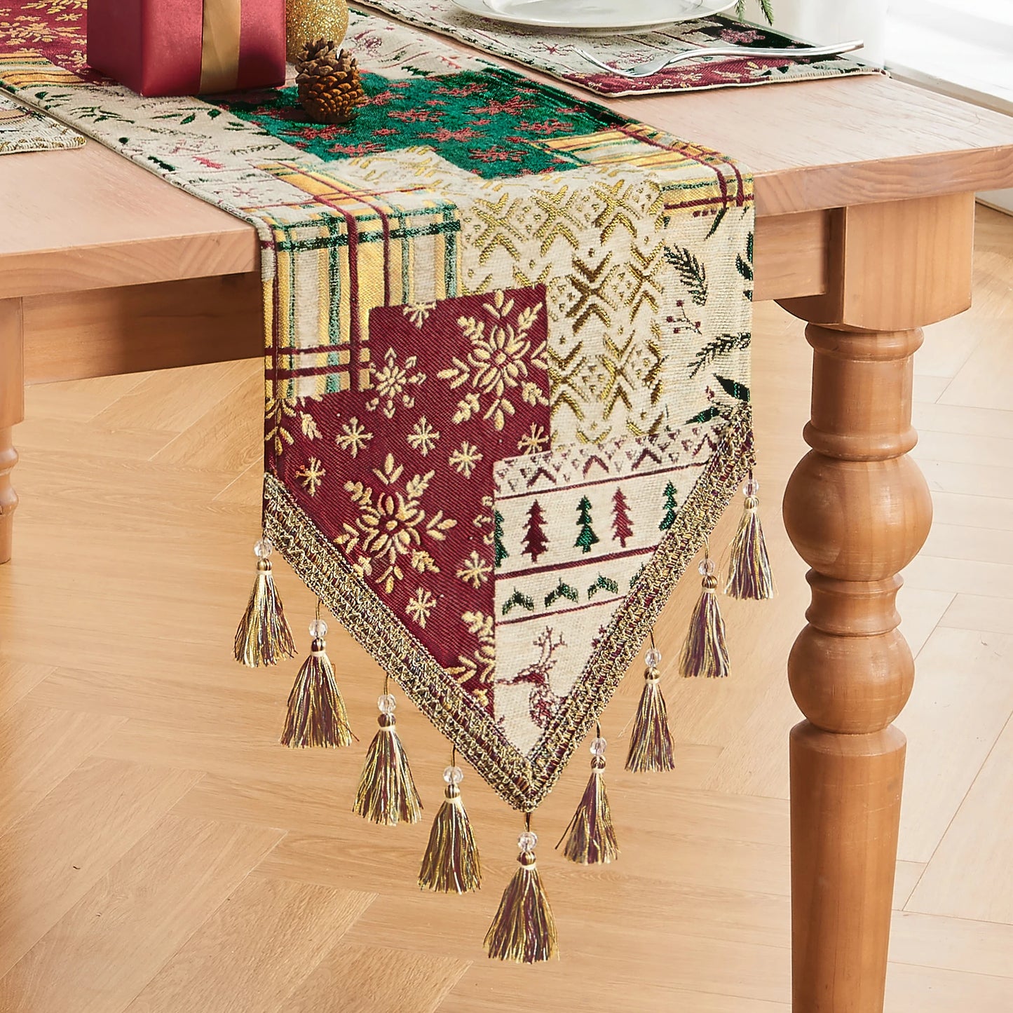 Christmas Patchwork Table Runner